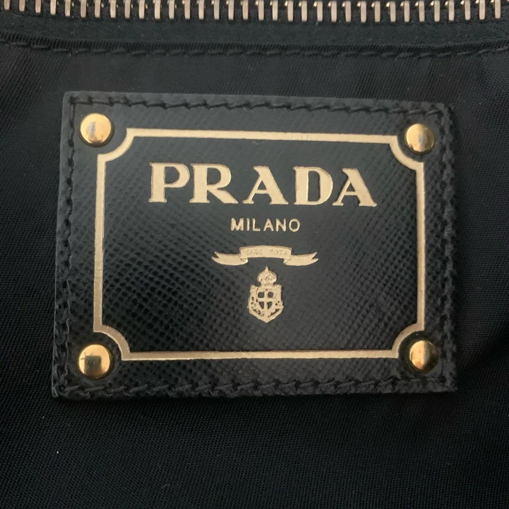 Prada black nylon tote with dust bag - Picture 14 of 16
